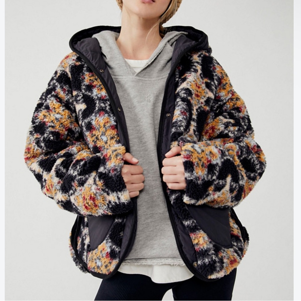 Free people movement Elevation Jacquard Reversible Fleece Jacket